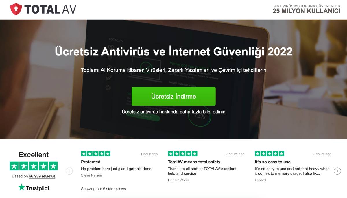 TotalAV - en iyi ücretsiz antivirüs programları
