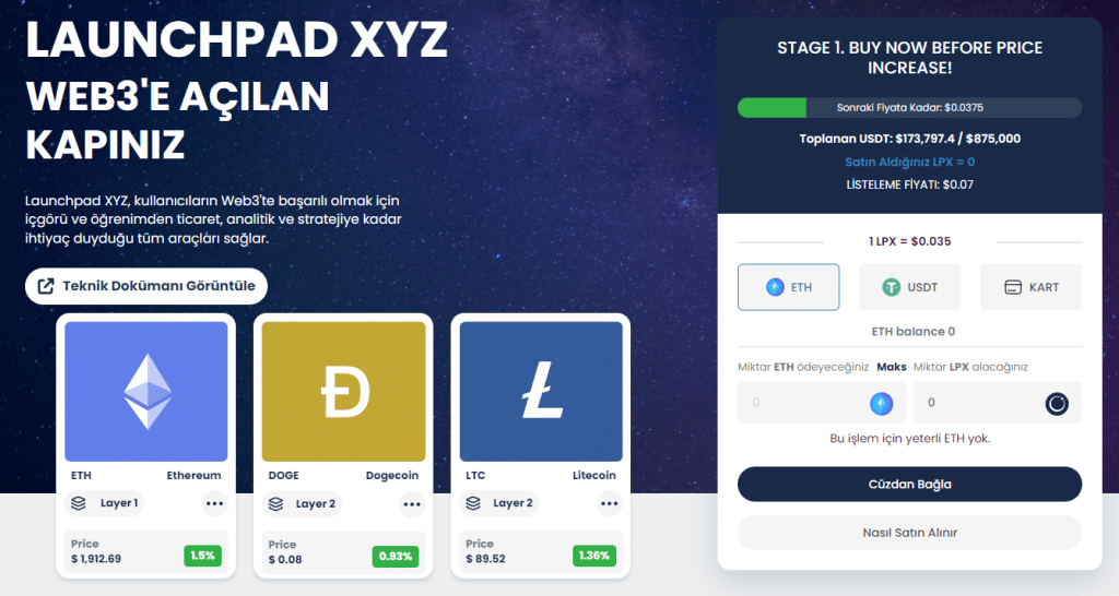 En İyi Web 3.0 Coinleri Launchpad XYZ