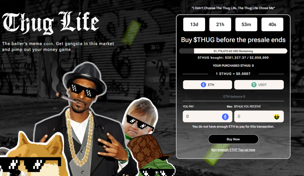 Thug Life Ana Sayfa - Yeni Çıkan Coinler