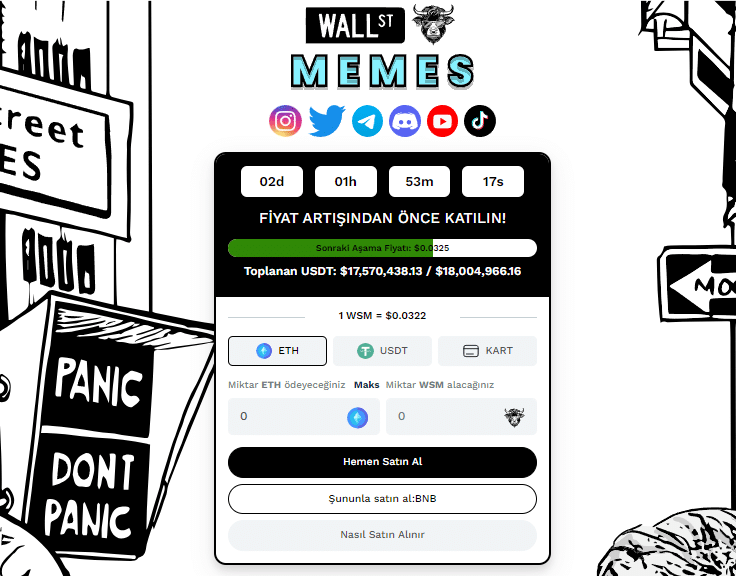 Wall Street Memes - Arzı Az Olan Coinler