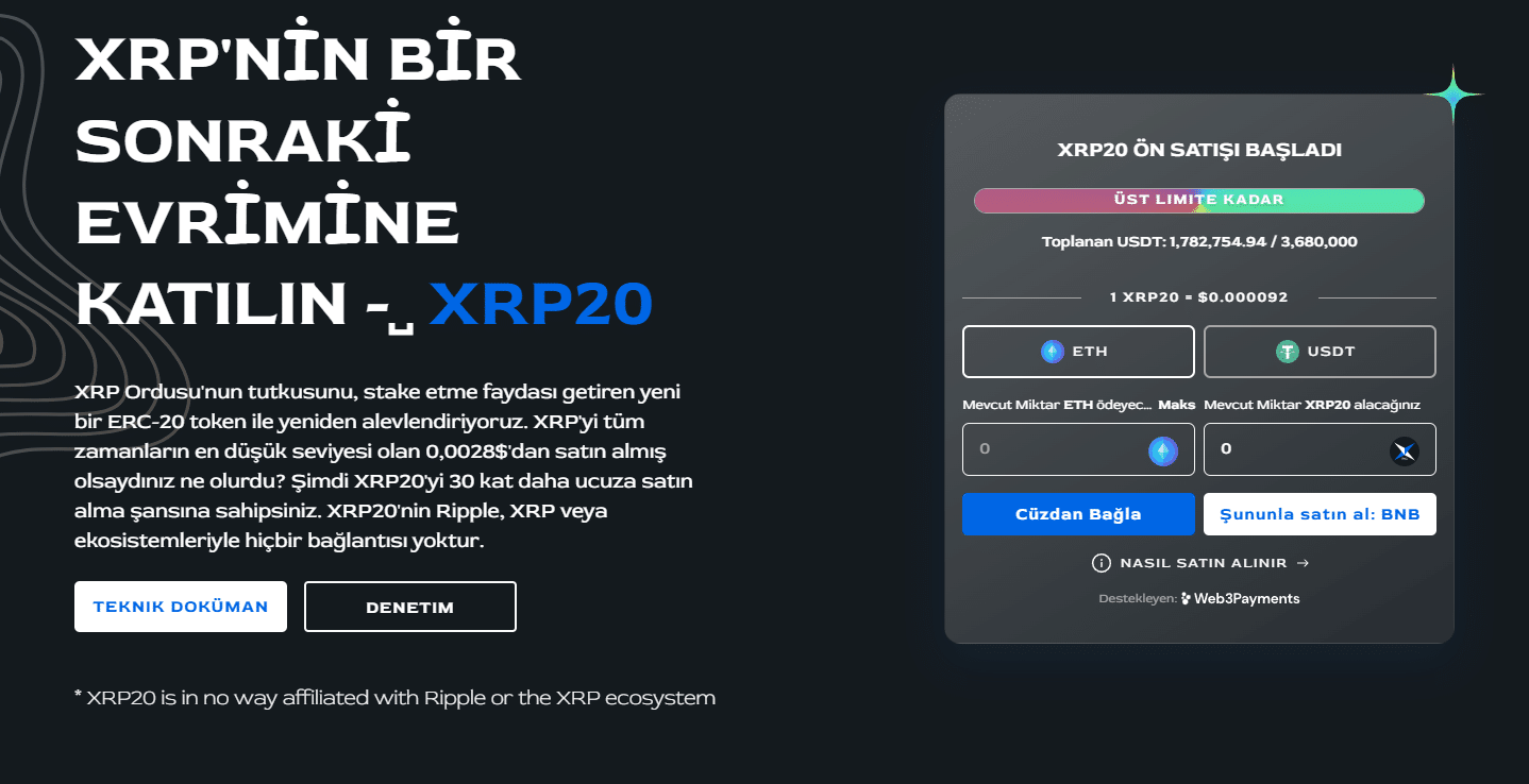 XRP20 - En İyi Shitcoin'ler