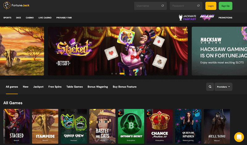Fortune Jack Bitcoin Casino
