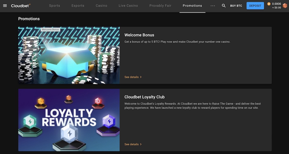 Cloudbet Bonus