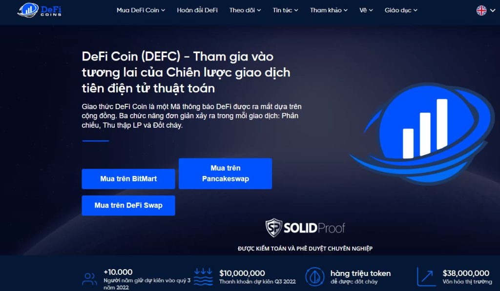 DeFi Coin – Token tài chính phi tập trung