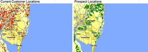 Customer and Prospect Location Mapping