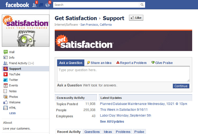 Facebook as a Customer service channel
