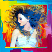 Taylor Swift poster by Peter Max