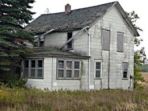 rundown house