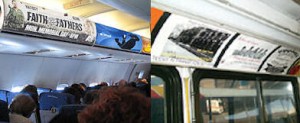 Overhead Bin Ads Airplanes Jets Spirit Ryan Air