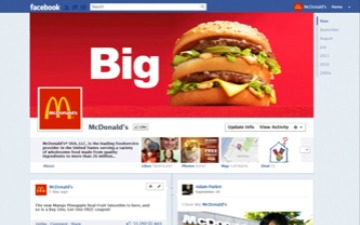 McDonalds Facebook Timeline Page