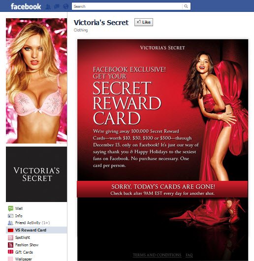 Victorias Secret Facebook Page