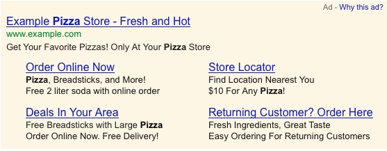Enhanced Ad Sitelinks in Google AdWords