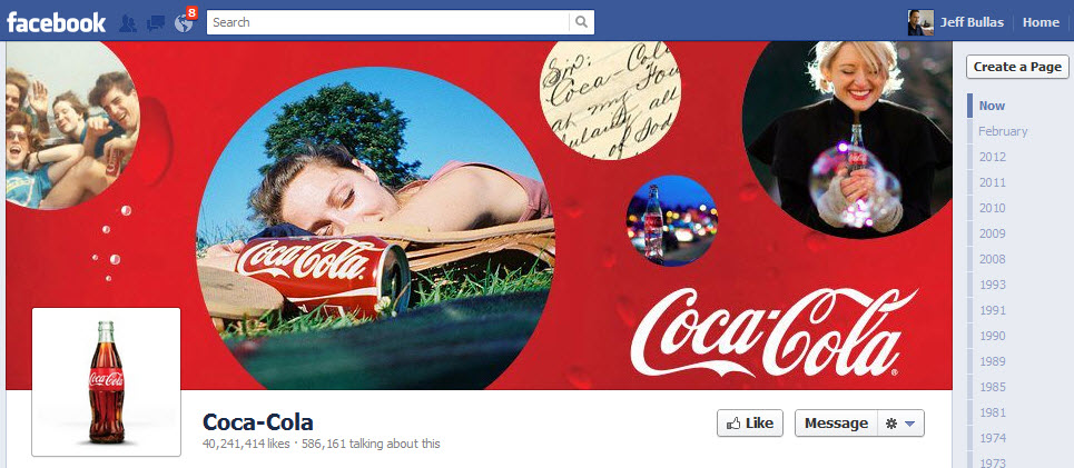 Coca Colas Facebook Page Cover Image