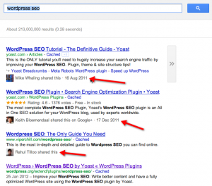 WordPress SEO Personalized Google Search