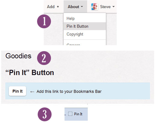 How to add the Pinterest Pin It button to your Facebook toolbar