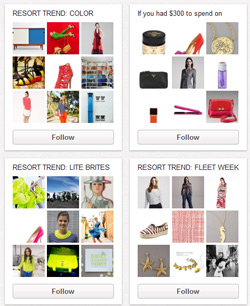 Pinterest boards from Bergdorf