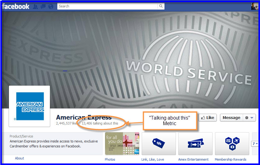 American Express Facebook Page