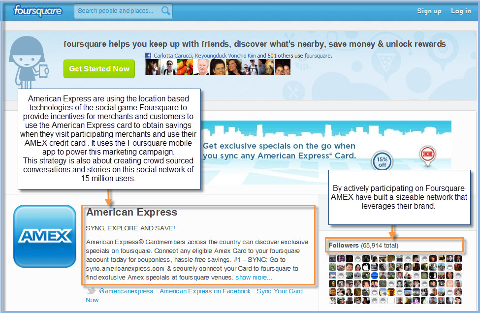 American Express Foursquare