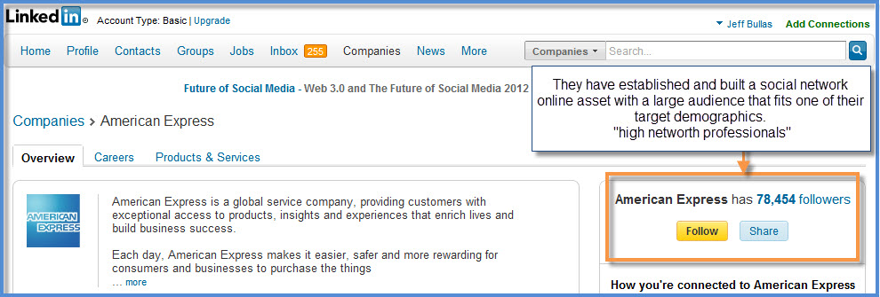 American Express Linked Page