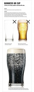 Guinness QR Code Cup