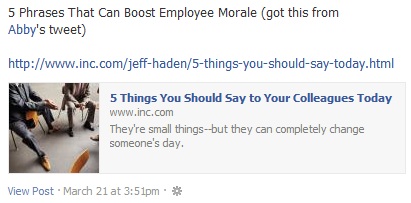 Tagging on Facebook credit
