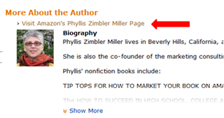 Phyllis Zimbler Miller's About the Author Page on Amazon 