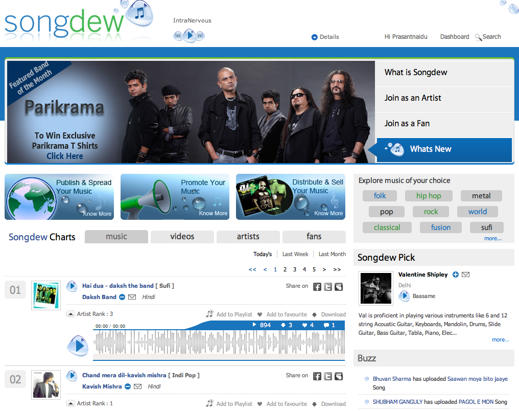 Songdew Home Page