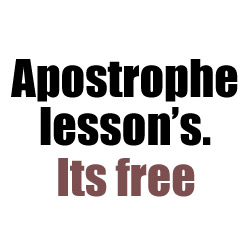 Apostrophe lessons - its free