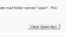 Button to clear the spam box