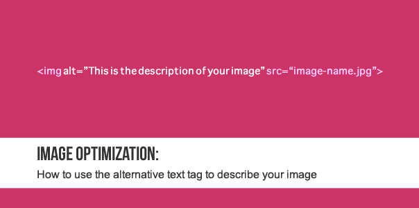 Image optimization alt tag