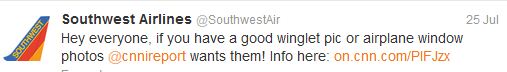 Southwest Airlines Twitter