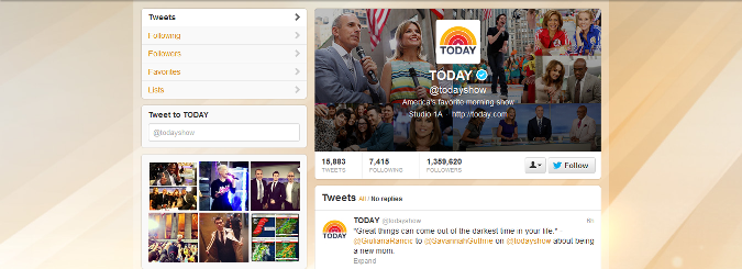 The Today Show's New Twitter Header Photo