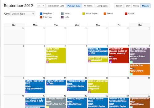 Editorial Calendar for The Content Marketeer