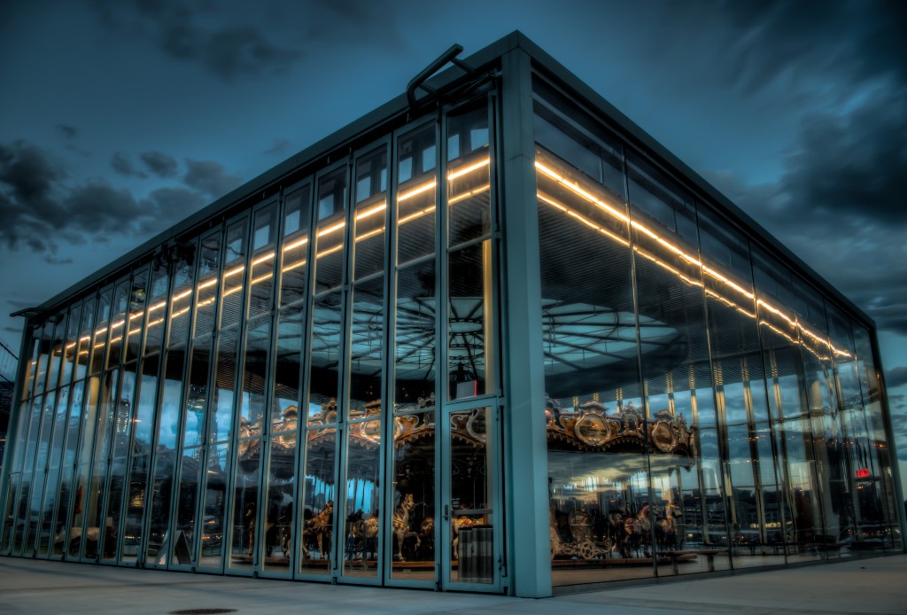 Jane's carousel in Brooklyn Bridge Park.
