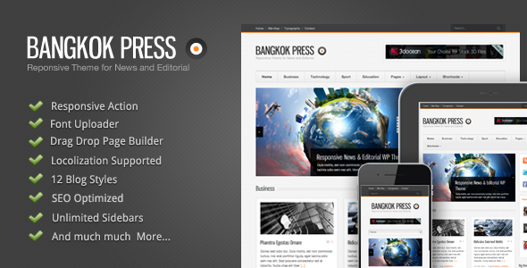 Bangkok Press - Responsive News Editorial Theme