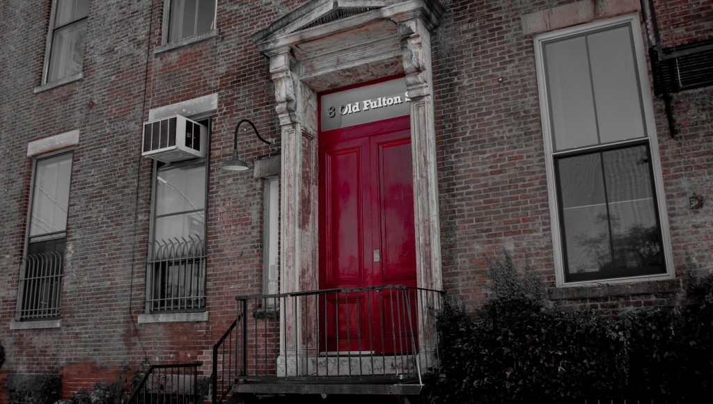 Big Red Doors of 8 Old Fulton Streeet
