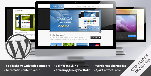 CleanCut - Business and Portfolio WordPress Theme
