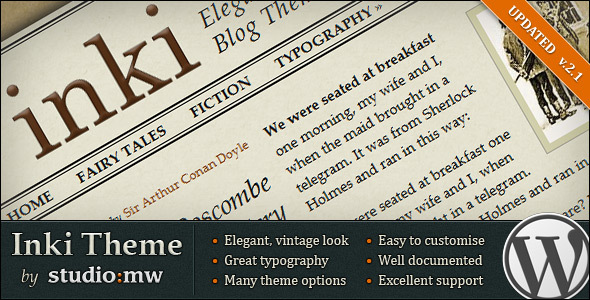 Inki - Elegant Blog Theme