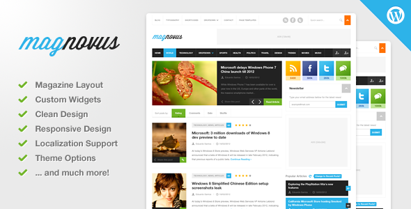 Magnovus - Magazine News WordPress Theme