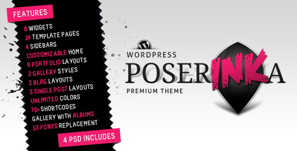 Poser Ink A - Premium WordPress Magazine