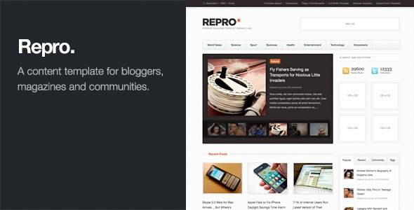 Repro - Premium WordPress News