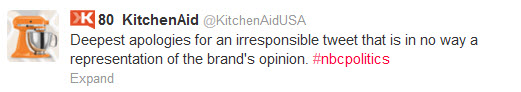 kitchenaid2 KitchenAid   Bad Tweets Happen to Good Brands Who Dont Manage Social Media Risk Properly