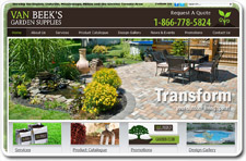 Van Beeks Garden Supplies is an example of a website optimized for SEO