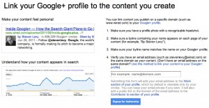 Linking Google Plus