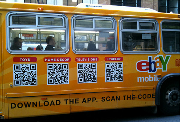 creative qr-code to advertise mobile application