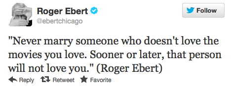 Top Tweets Roger Ebert