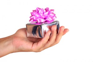 Photo of giving a present