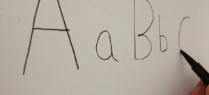 abc writing