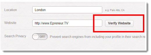 How to verify your pinterest account