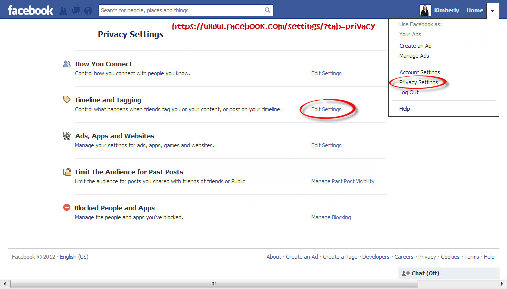 Controlling Facebook Tagging Permissions For Reduced Facebook Spam
